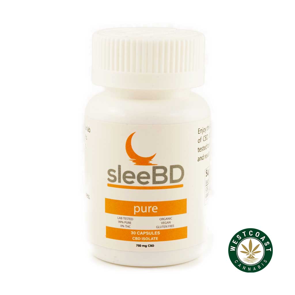SleeBD – Pure Capsules – 100% CBD Isolate product image