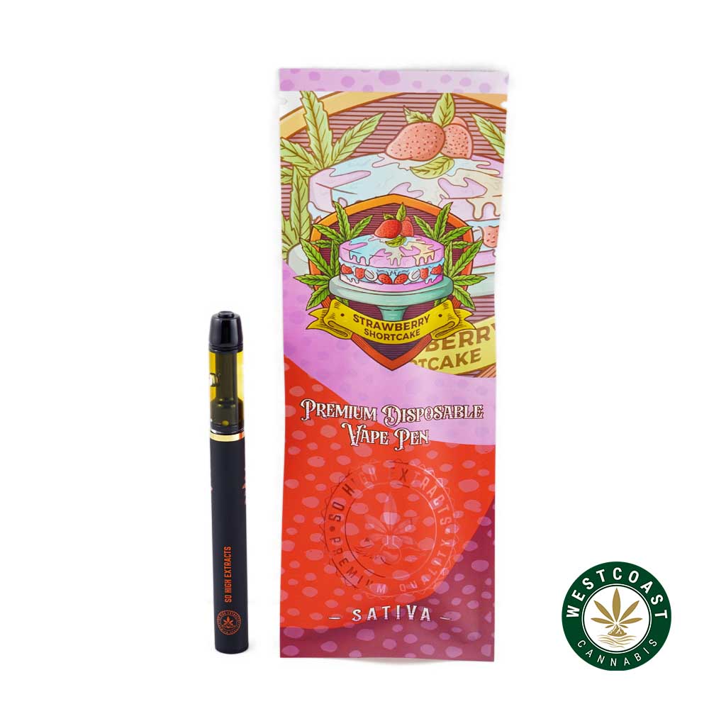 So High Extracts Disposable Pen – Strawberry Shortcake 1ML (Sativa) product image