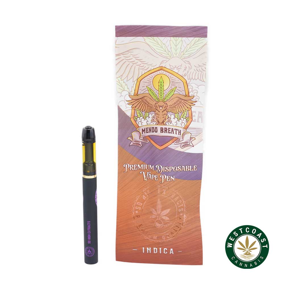So High Extracts Disposable Pen – Mendo Breath 1ML (Indica) product image