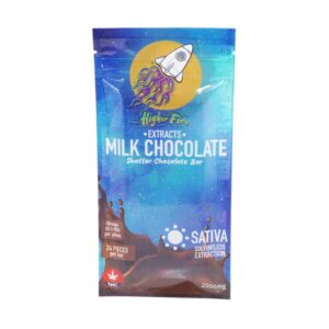 Higher Fire Extracts – Shatter Chocolate Bar – Milk Chocolate 2000mg THC (Sativa) product image