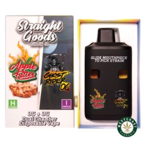 Straight Goods – Dual Chamber Vape – Apple Fritter + Ghost Rider OG (3 Grams + 3 Grams) product image