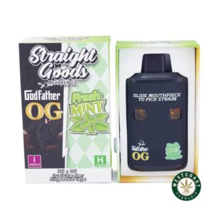 Straight Goods – Dual Chamber Vape – Godfather OG + Fresh Mint (3 Grams + 3 Grams) product image