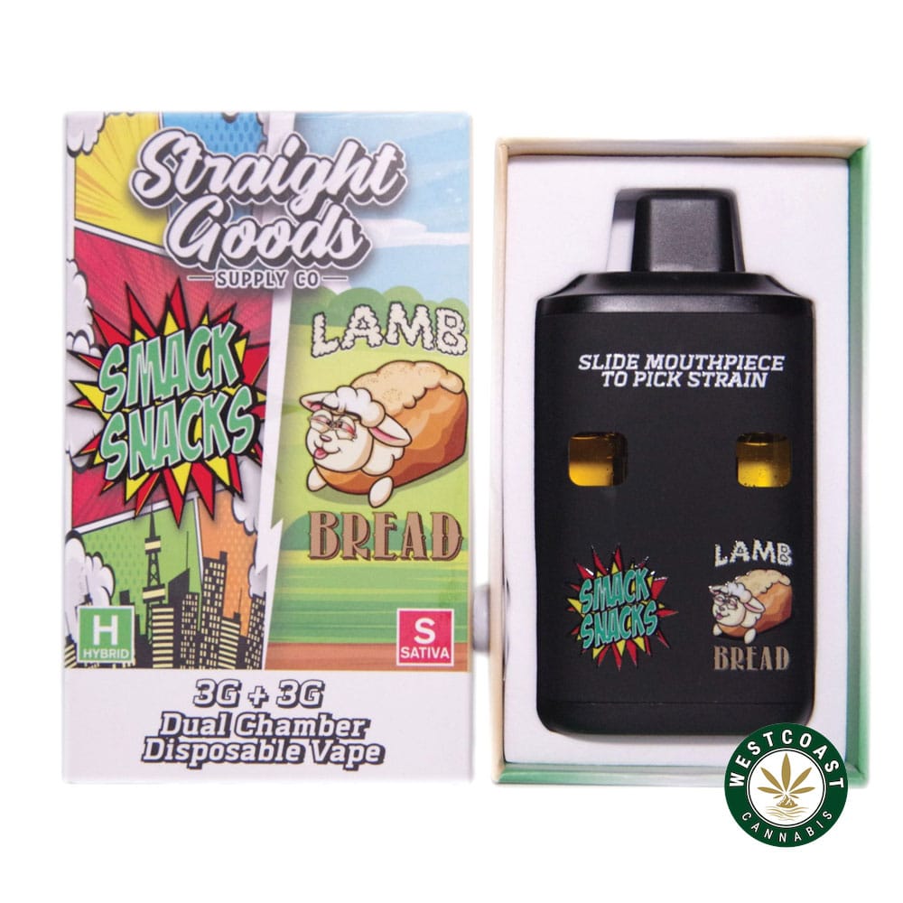Straight Goods – Dual Chamber Vape – Smack Snacks + Lamb Bread (3 Grams + 3 Grams) product image