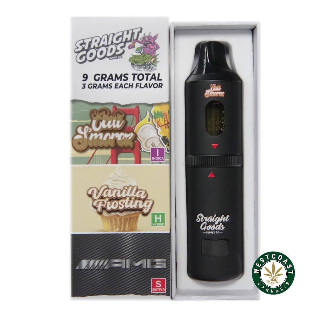 Straight Goods – Triple Chamber Vape – Cali S’mores + Vanilla Frosting + AMG (3 Grams + 3 Grams + 3 Gram) product image