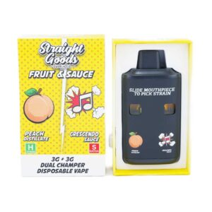 Straight Goods – Dual Chamber Vape – Peach + Crescendo (3 Grams + 3 Grams) product image