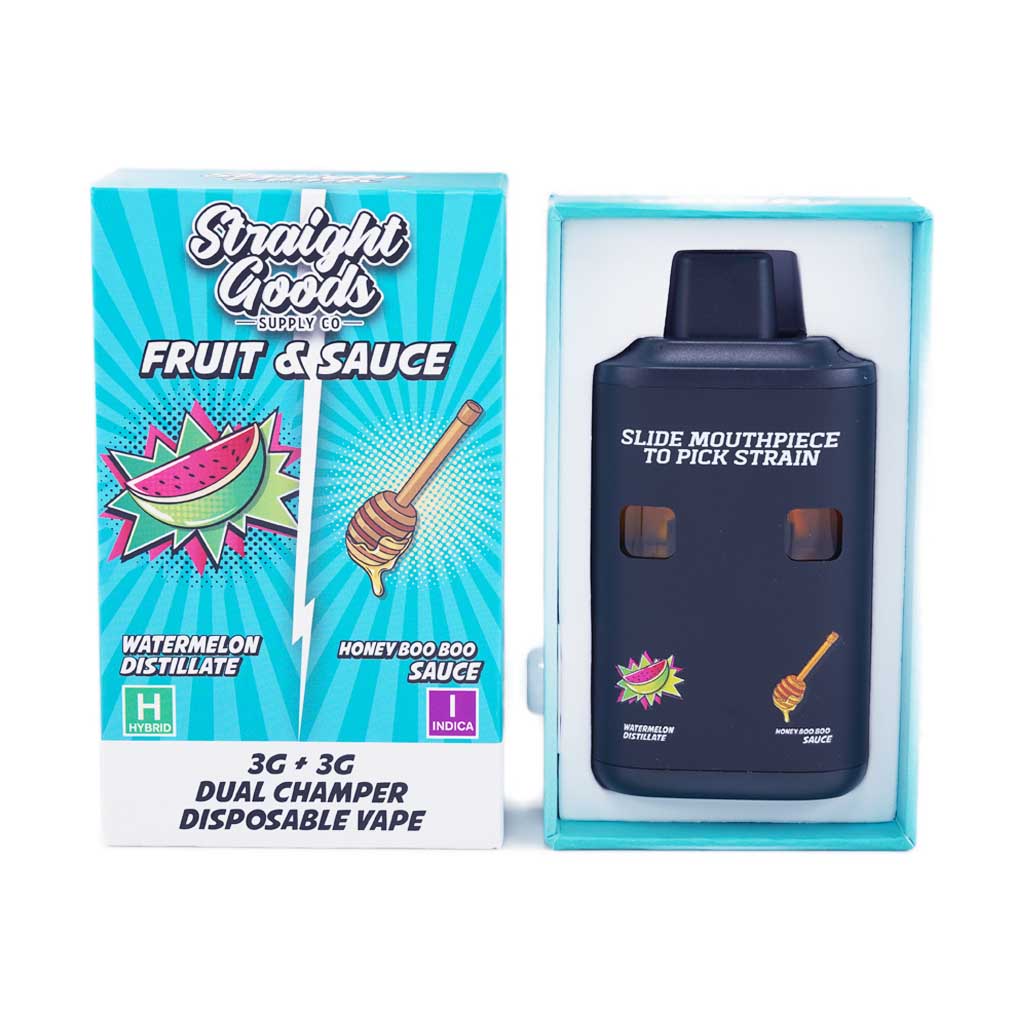 Straight Goods – Dual Chamber Vape – Watermelon + Honey Boo Boo (3 Grams + 3 Grams) product image
