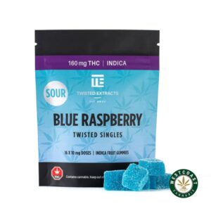 Twisted Extracts – Sour Blue Raspberry Twisted Singles 160mg THC Indica product image