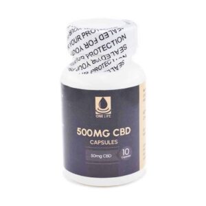 One Life Soft Gel Capsules – 500mg CBD product image