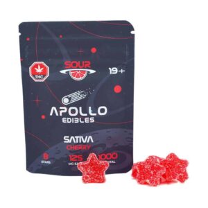 Apollo Edibles – Sour Cherry Shooting Stars 1000mg THC Sativa product image