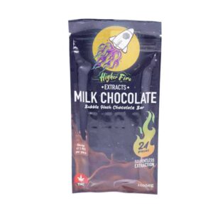 Higher Fire Extracts – Bubble Hash Chocolate Bar – Milk 1000mg THC product image