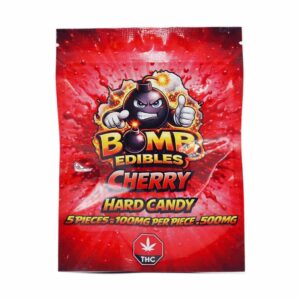 Bomb Edibles – 500mg THC Hard Candy – Cherry product image