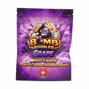 Bomb Edibles – 500mg THC Hard Candy – Grape product image