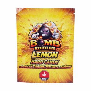 Bomb Edibles – 500mg THC Hard Candy – Lemon product image
