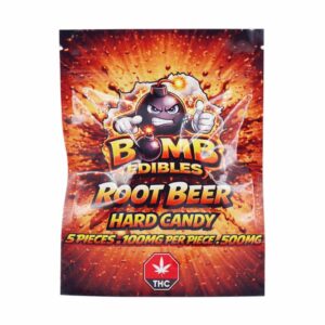 Bomb Edibles – 500mg THC Hard Candy – Root Beer product image