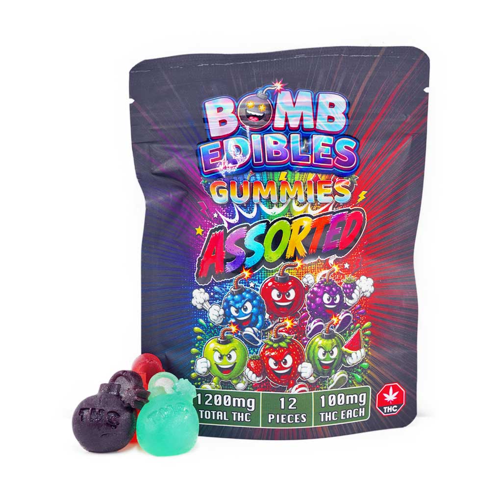 Bomb Edibles – 1200mg THC Gummy – Assorted product image