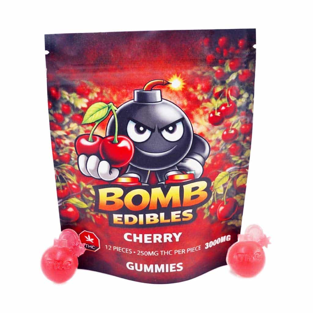 Bomb Edibles – 3000mg THC Gummies – Cherry product image
