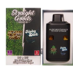 Straight Goods – Dual Chamber Vape – Afghan Kush + Moby Dick (3 Grams + 3 Grams) product image