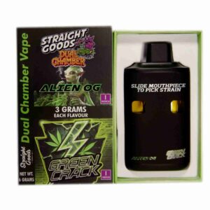 Straight Goods – Dual Chamber Vape – Alien OG + Green Crack (3 Grams + 3 Grams) product image