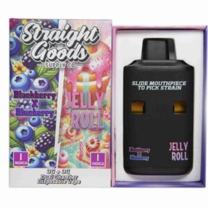 Straight Goods – Dual Chamber Vape – Blackberry X Blueberry + Jelly Roll (3 Grams + 3 Grams) product image