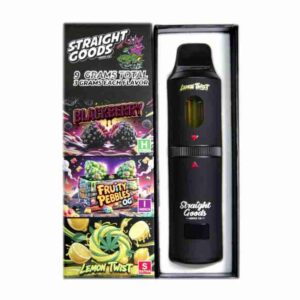 Straight Goods – Triple Chamber Vape – Blackberry + Fruity Pebbles OG + Lemon Twist (3 Grams + 3 Grams + 3 Gram) product image