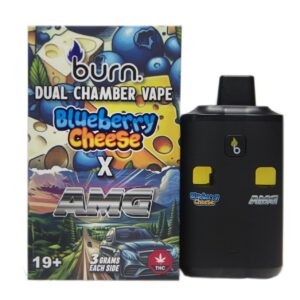 Burn Extracts – Dual Chamber Disposable Vape – Blueberry Cheese + AMG (3+3 Gram) product image