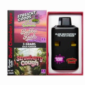 Straight Goods – Dual Chamber Vape – Bubba Kush + Strawberry Cough (3+3 Gram) product image