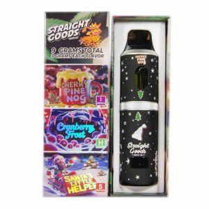 Straight Goods – Triple Chamber Vape – Christmas Series – Cherry Pine Nog + Cranberry Frost + Santa’s Little Helper (3 Grams + 3 Grams + 3 Gram) product image
