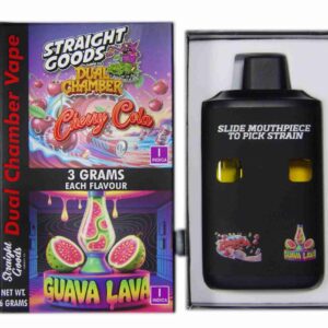 Straight Goods – Dual Chamber Vape – Cherry Cola + Guava Lava (3 Grams + 3 Grams) product image
