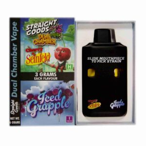 Straight Goods – Dual Chamber Vape – Cherry Seinfeld + Iced Grapple (3 Grams + 3 Grams) product image