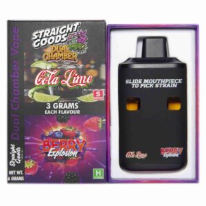 Straight Goods – Dual Chamber Vape – Cola Lime + Berry Explosion (3 Grams + 3 Grams) product image