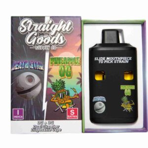 Straight Goods – Dual Chamber Vape – Death Star+ Pineapple OG (3 Grams + 3 Grams) product image