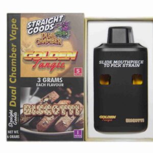 Straight Goods – Dual Chamber Vape – Golden Tangie + Biscotti (3 Grams + 3 Grams) product image