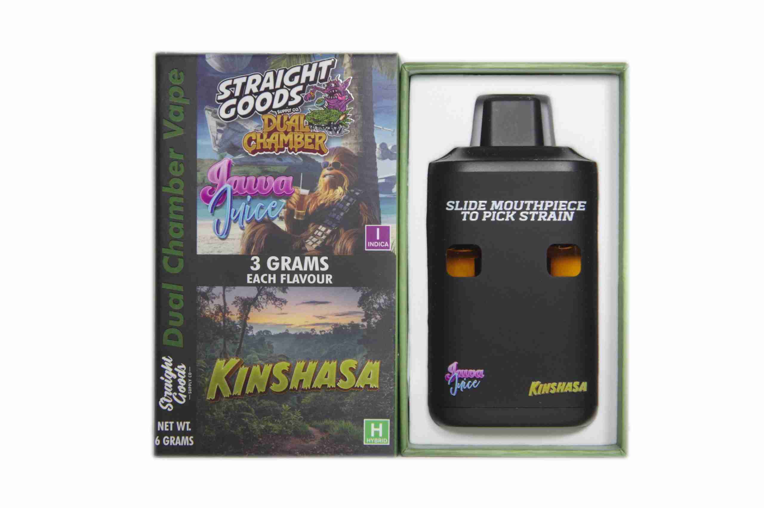 Straight Goods – Dual Chamber Vape – Jawa Juice + Kinsasha (3 Grams + 3 Grams) product image