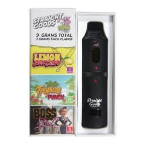 Straight Goods – Triple Chamber Vape – Lemon Rock Candy + Tropical Punch + Boss Babe (3 Grams + 3 Grams + 3 Gram) product image