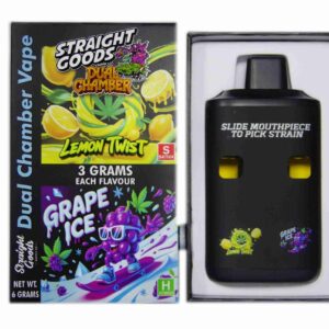 Straight Goods – Dual Chamber Vape – Lemon Twist + Grape Ice (3 Grams + 3 Grams) product image