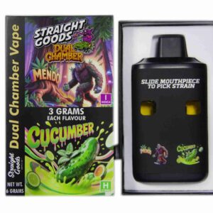 Straight Goods – Dual Chamber Vape – Mendo + Cucumber (3 Grams + 3 Grams) product image