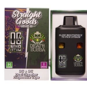 Straight Goods – Dual Chamber Vape – OG #18 + Death Bubba (3 Grams + 3 Grams) product image
