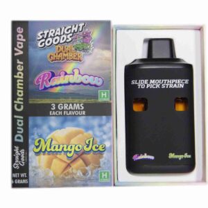 Straight Goods – Dual Chamber Vape – Rainbow + Mango Ice (3 Grams + 3 Grams) product image