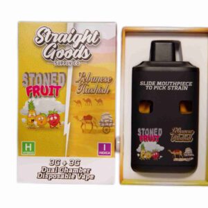 Straight Goods – Dual Chamber Vape – Stoned Fruit + Red Lebanese Hashish (3 Grams + 3 Grams) product image