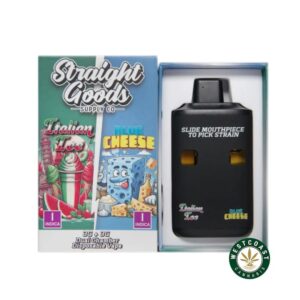 Straight Goods – Dual Chamber Vape – Italian Ice + Blue Cheese (3 Grams + 3 Grams) product image