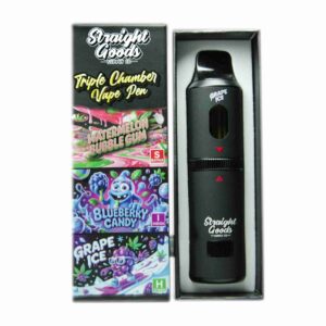 Straight Goods – Triple Chamber Vape – Watermelon Bubblegum + Blueberry Candy + Grape Ice (3 Grams + 3 Grams + 3 Gram) product image
