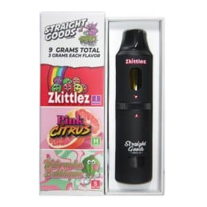 Straight Goods – Triple Chamber Vape – Zkittlez + Pink Citrus + Watermelon Bubblegum (3 Grams + 3 Grams + 3 Gram) product image